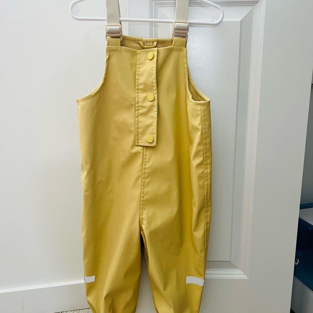 Kids Yellow Waterproof Overalls